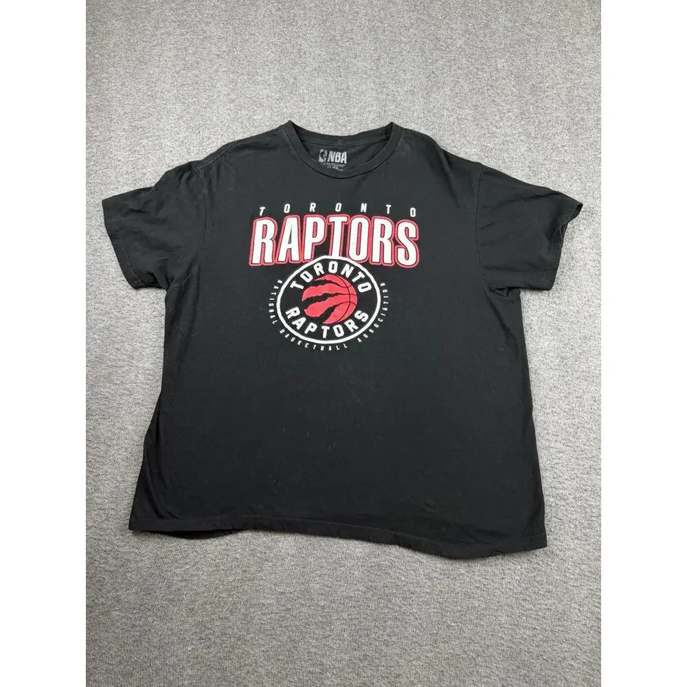 Toronto‎ Raptors NBA T-Shirt Men's XL Black Cotton